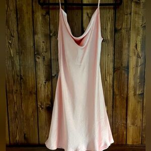 Urban Outfitters: Motel Judith Tie-Back Mini Dress: Pink: Small